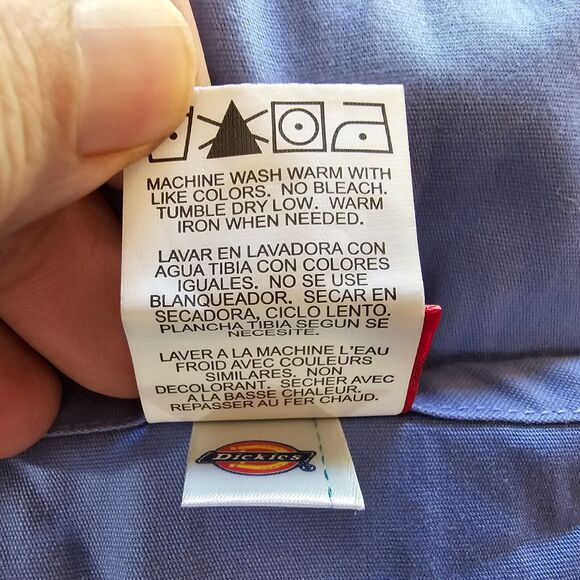 Dickies Mock Scrubs Women's Plus 2X Blue Tops Bundle Deal 1 NWT & 1 EUC Pockets - Picture 10 of 11